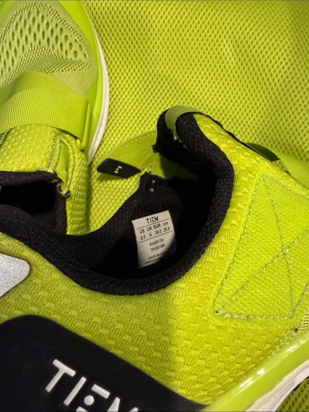 Tiem Slipstream Bold Citron cycling spin shoes - Picture 2 of 6